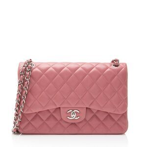 Chanel Lambskin Classic Jumbo Double Flap Bag